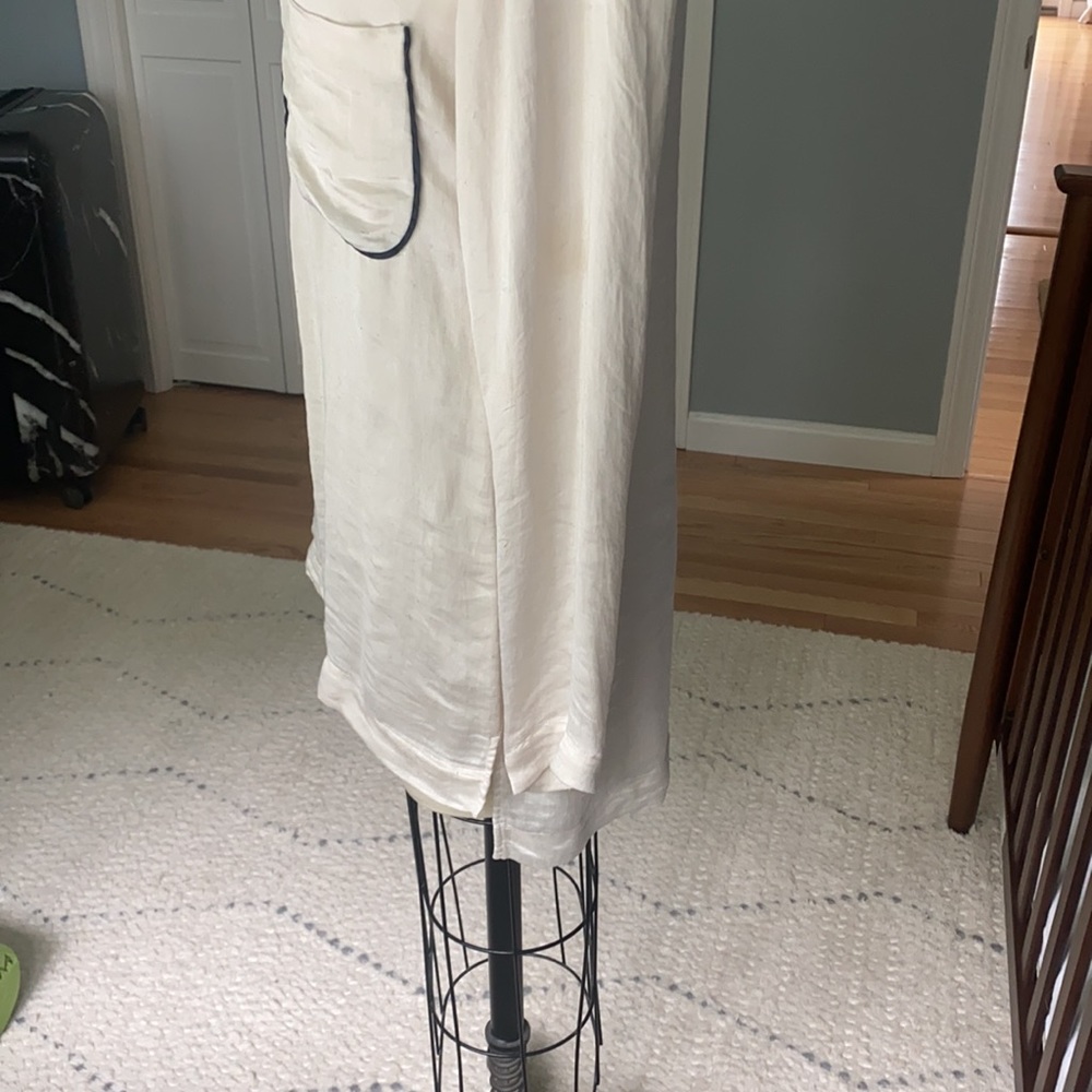 Theory Silk Pajama Style Blouse - Picture 3 of 5